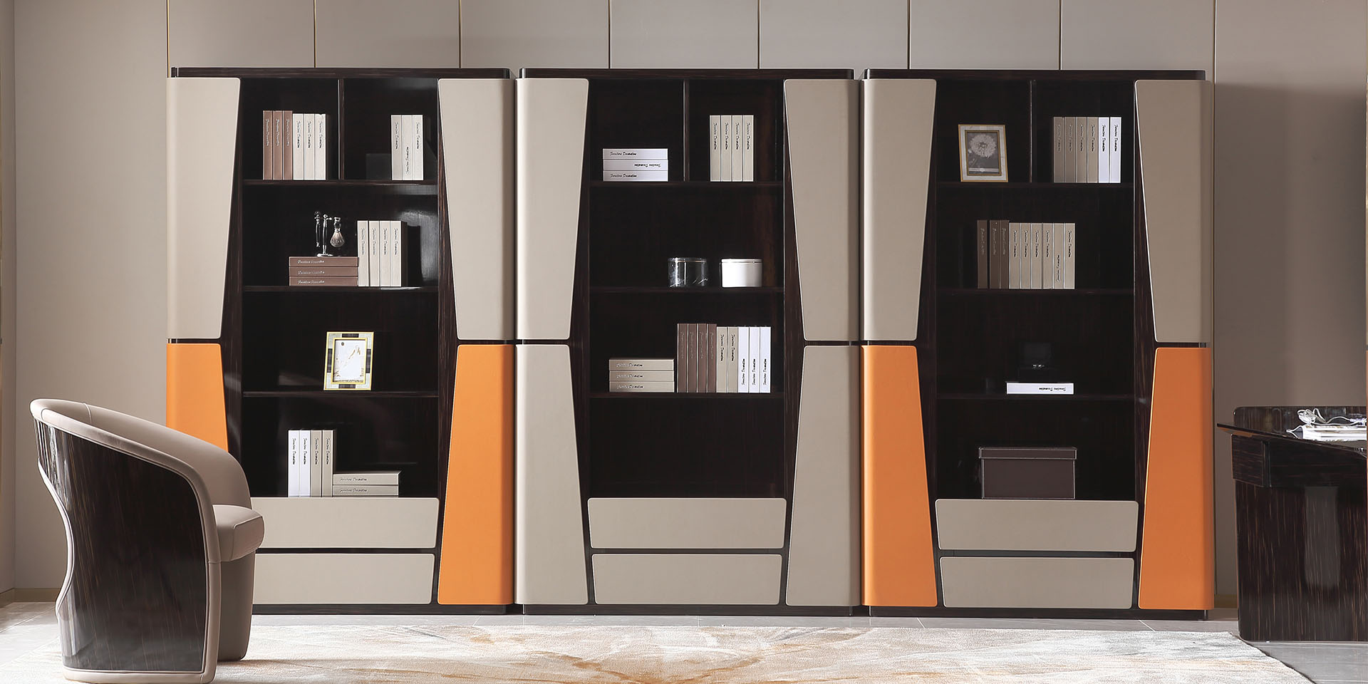 1A Orange Bookcase